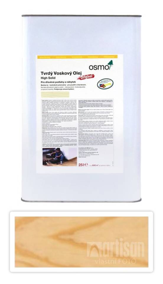 OSMO Tvrdý voskový olej pro interiéry 25 l Polomat (matný plus) 3065