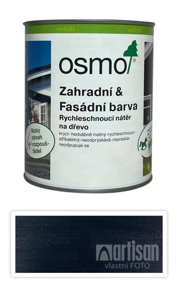 OSMO Zahradní a fasádní barva na dřevo 0.75 l Antracitově šedá 7716