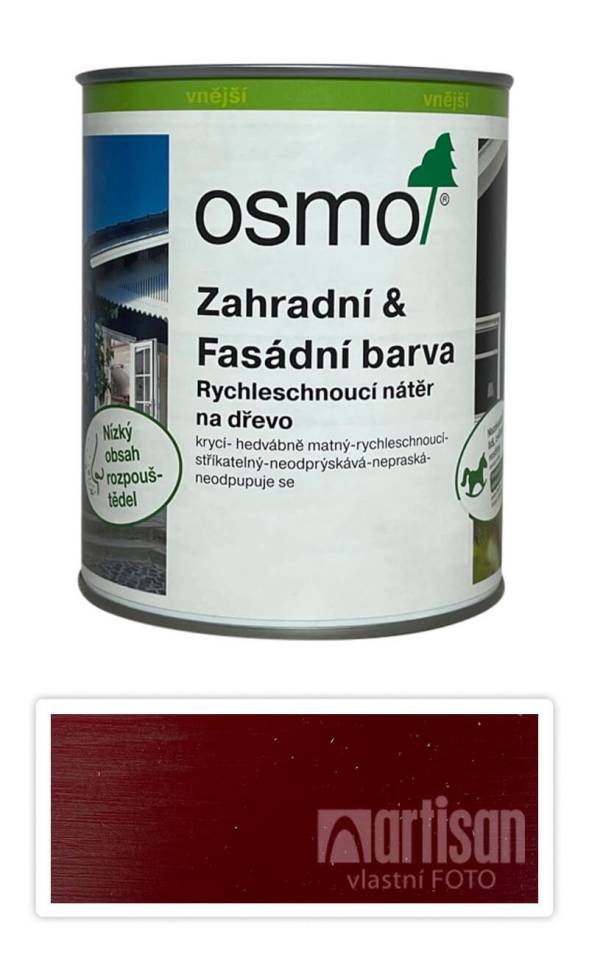 OSMO Zahradní a fasádní barva na dřevo 0.75 l Červenohnědá 7511