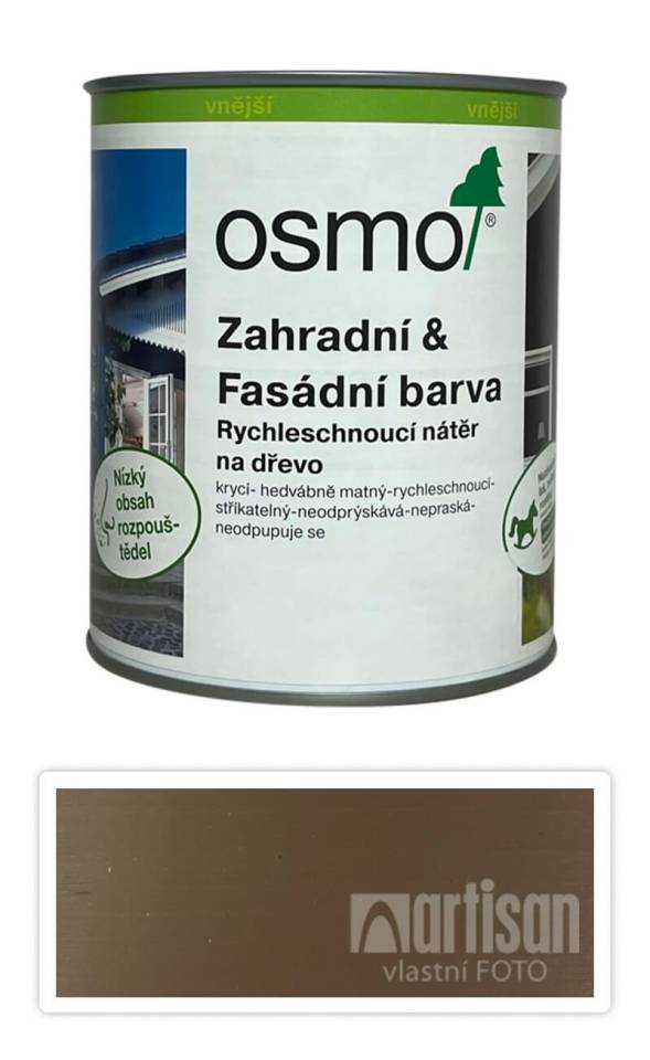 OSMO Zahradní a fasádní barva na dřevo 0.75 l Šedobéžová 7119