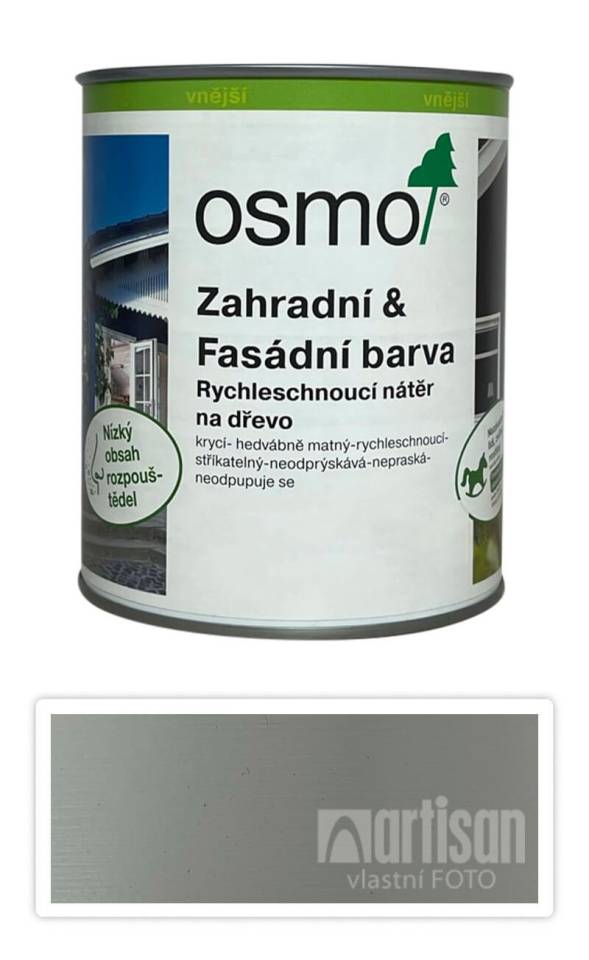 OSMO Zahradní a fasádní barva na dřevo 0.75 l Světle šedá 7535