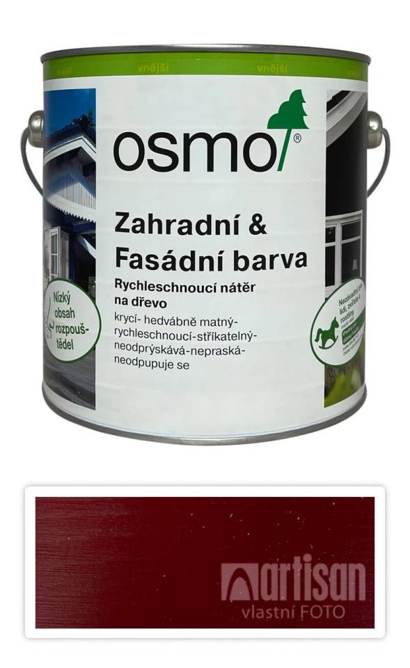 OSMO Zahradní a fasádní barva na dřevo 2.5 l Červenohnědá 7511