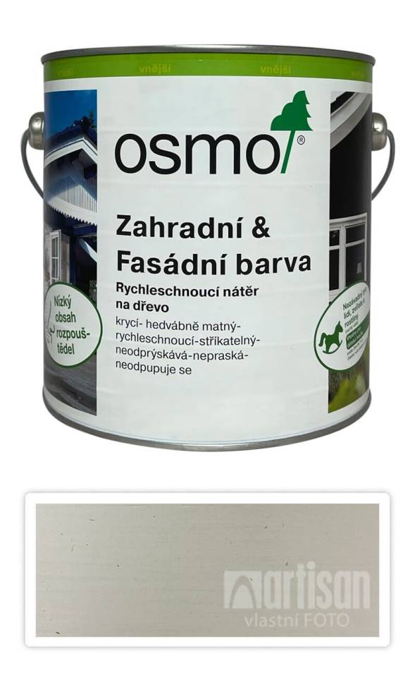 OSMO Zahradní a fasádní barva na dřevo 2.5 l Čistá bílá 7262