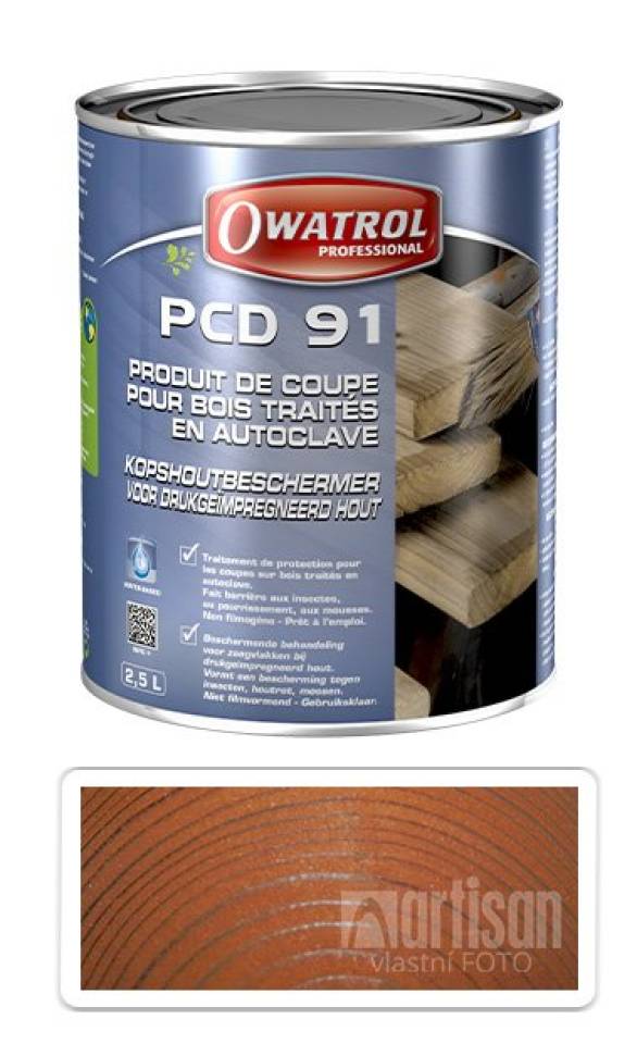 OWATROL PCD 91 - nátěr na řezné hrany 0.3 l Hnědá
