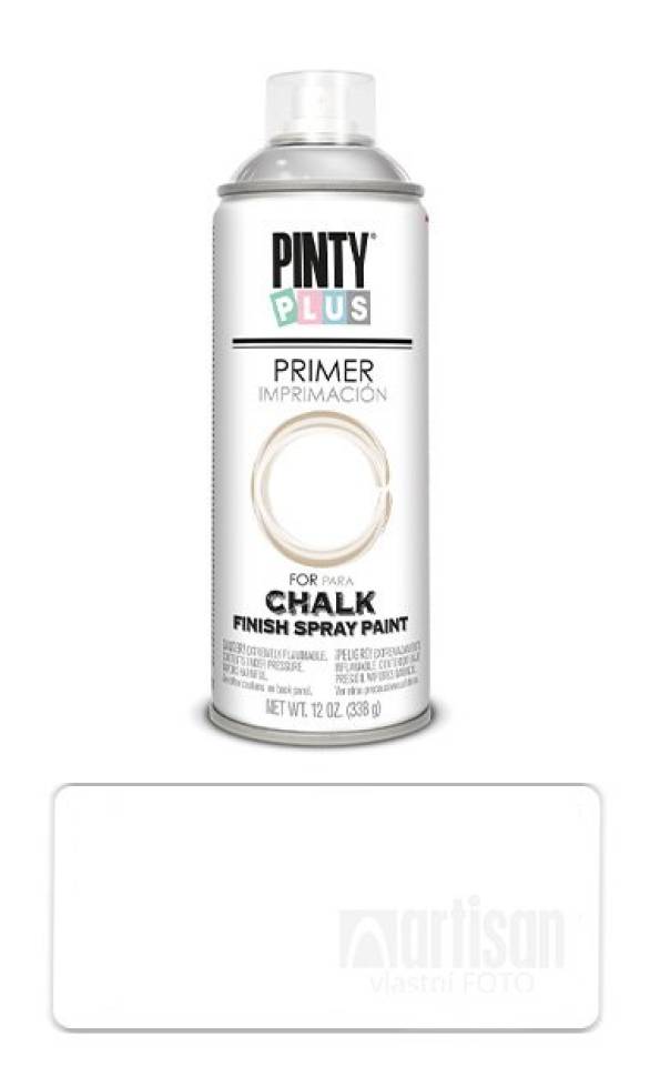 PINTYPLUS CHALK - základ ve spreji pro křídovou barvu na různé povrchy 400 ml Bílý CK820