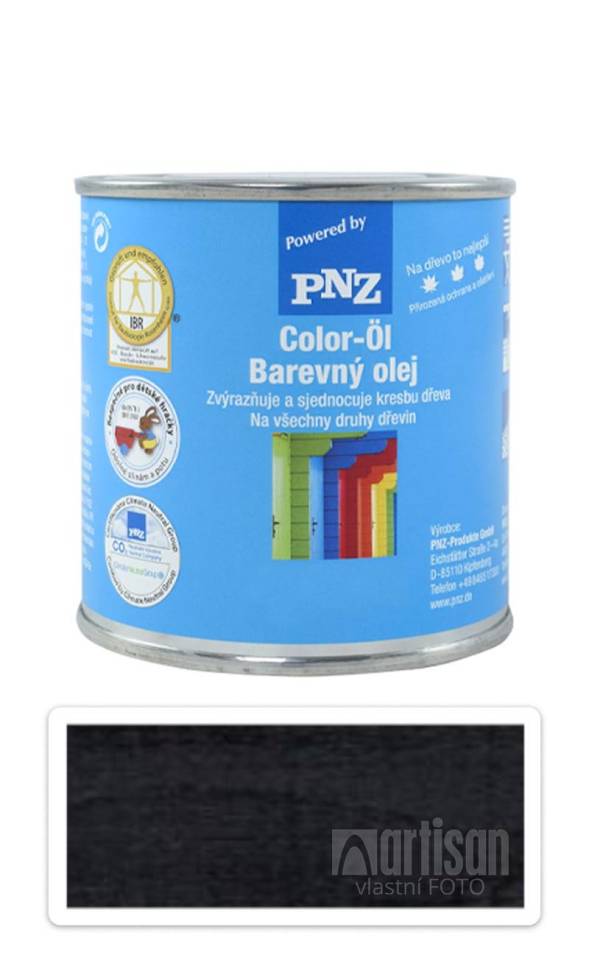 PNZ Barevný olej 0.25 l Grafitově černý