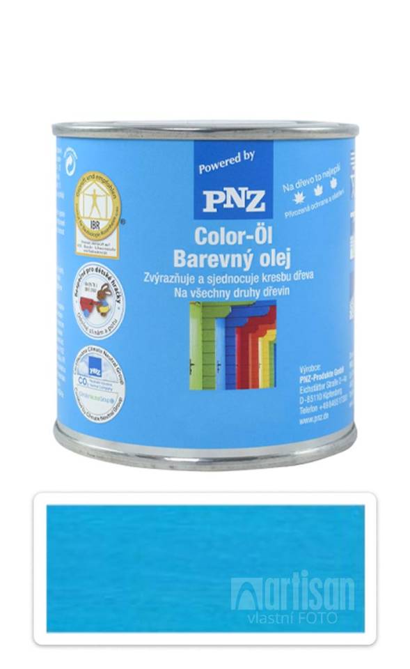 PNZ Barevný olej 0.25 l Křišťálově modrý