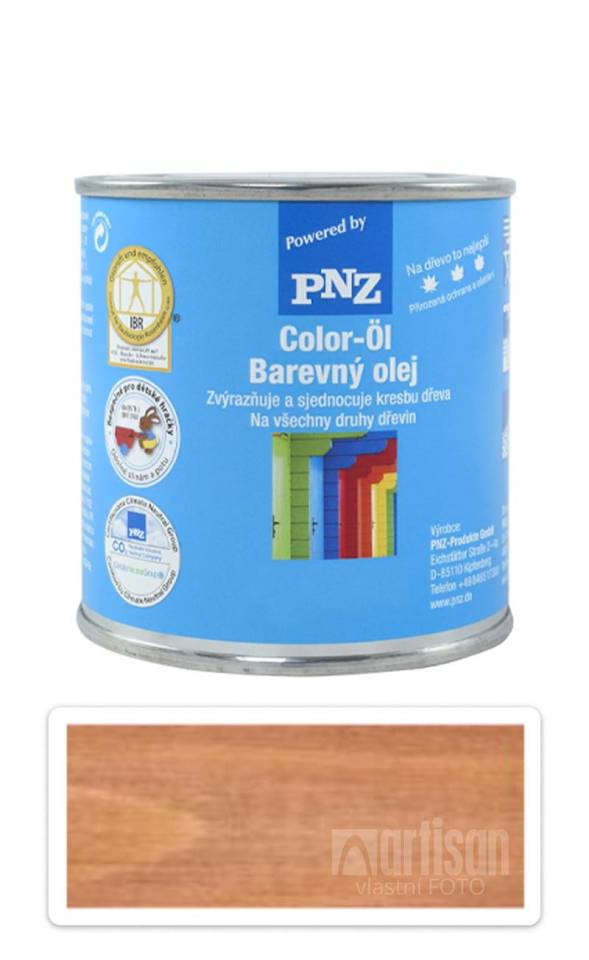 PNZ Barevný olej 0.25 l Meranti / Teak