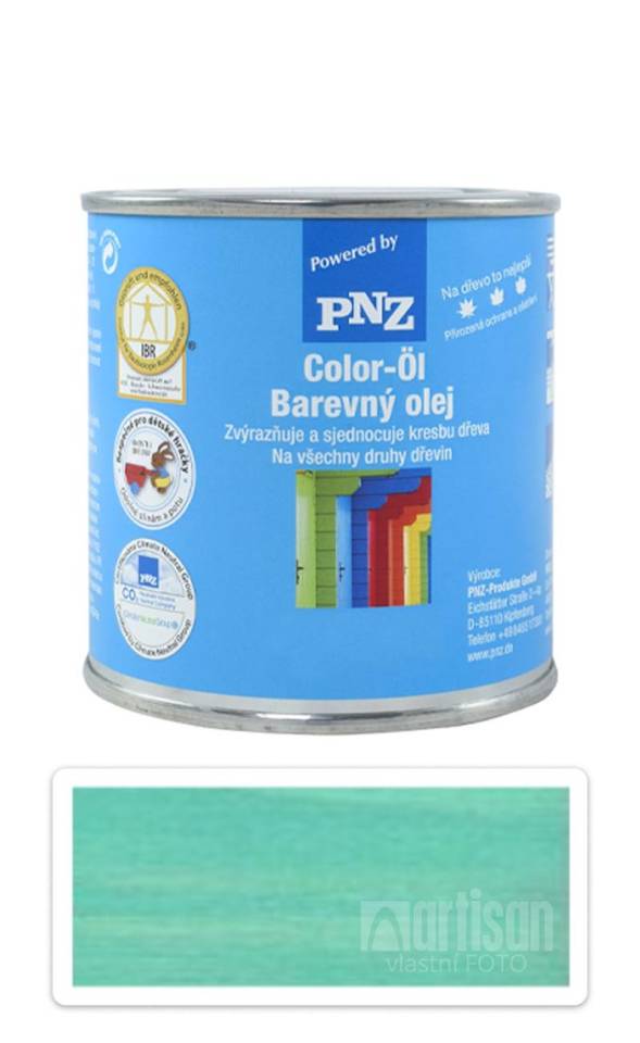 PNZ Barevný olej 0.25 l Pastelově zelený