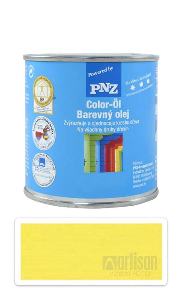 PNZ Barevný olej 0.25 l Řepkově žlutý