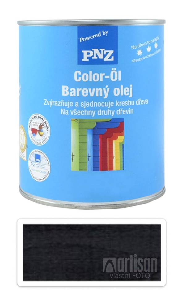 PNZ Barevný olej 0.75 l Grafitově černý