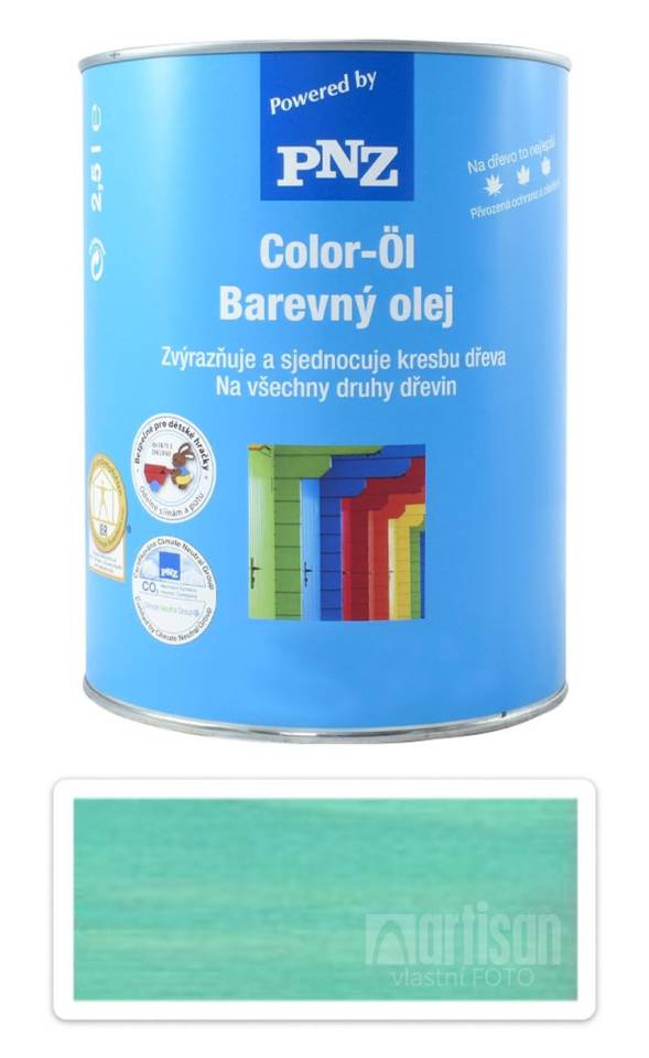PNZ Barevný olej 2.5 l Pastelově zelený