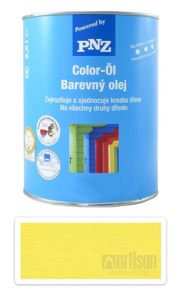 PNZ Barevný olej 2.5 l Řepkově žlutý