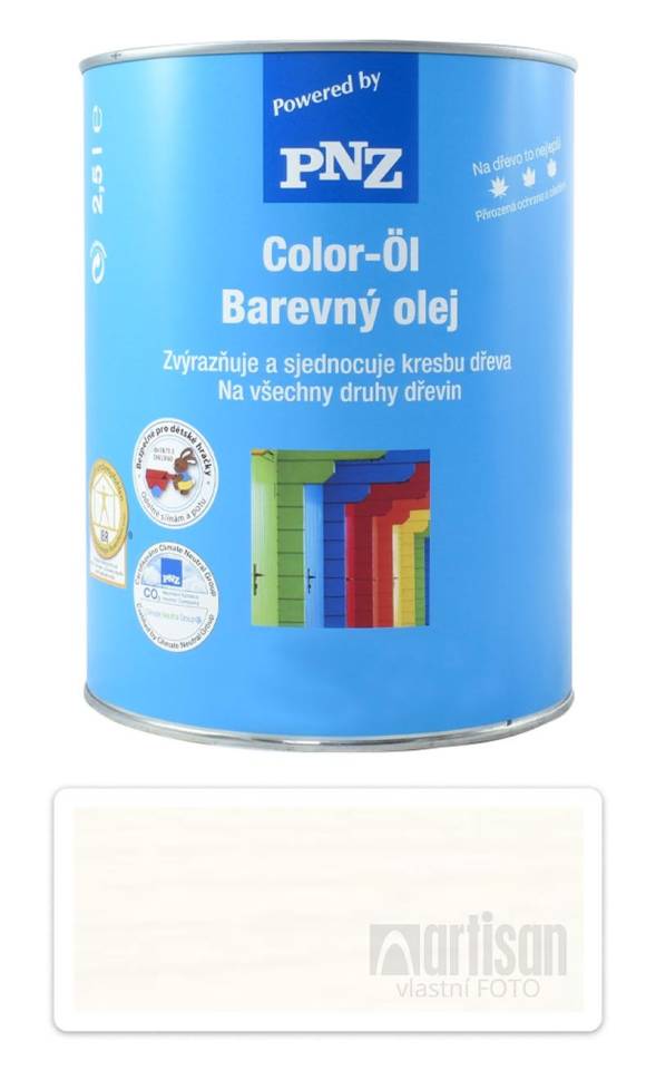 PNZ Barevný olej 2.5 l Vápenný bílý