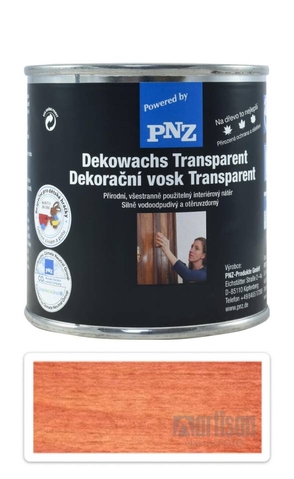 PNZ Dekorační vosk Transparent 0.25 l Mahagon