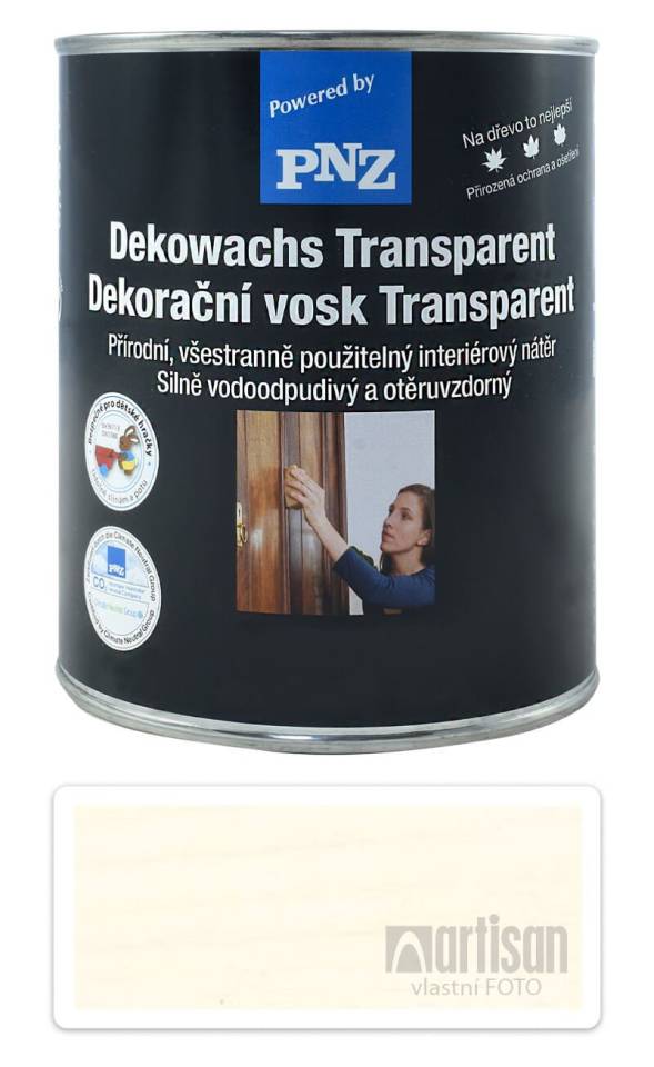 PNZ Dekorační vosk Transparent 0.75 l Bílý