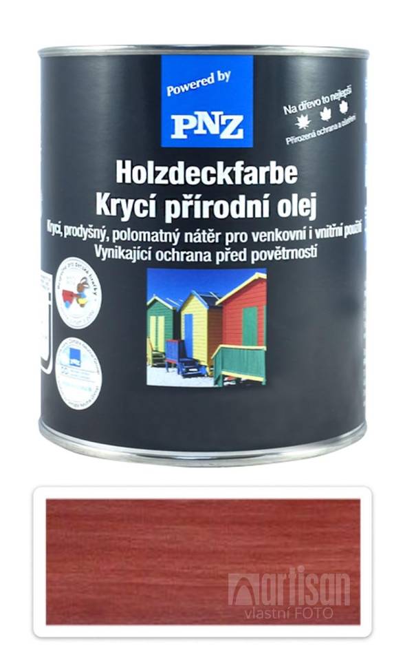 PNZ Krycí přírodní olej 0.75 l Nordicky červená