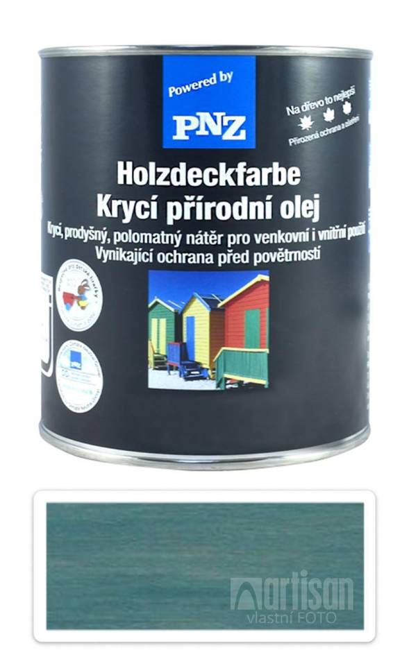 PNZ Krycí přírodní olej 0.75 l Tyrkysová modř