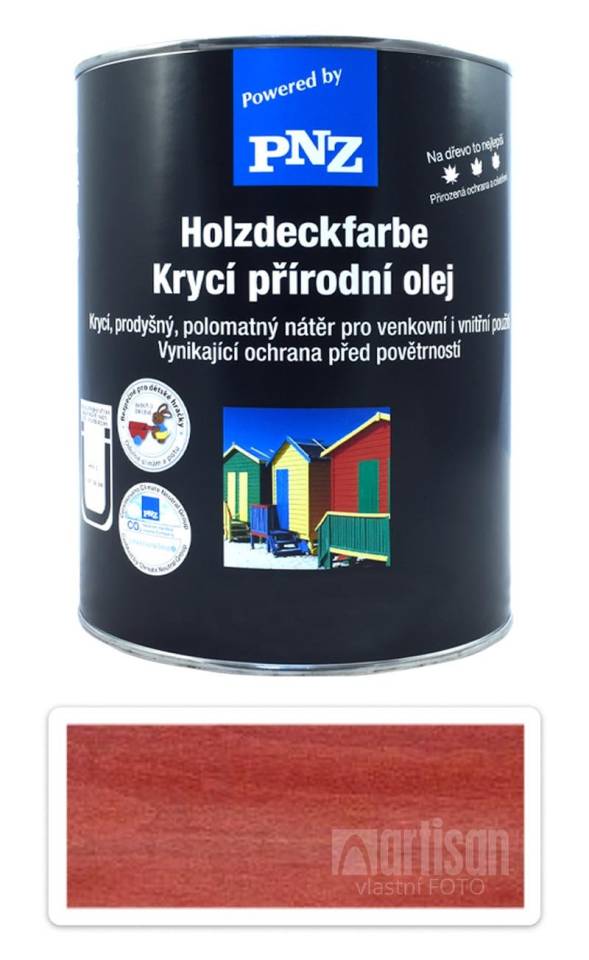 PNZ Krycí přírodní olej 2.5 l Karmínově červená