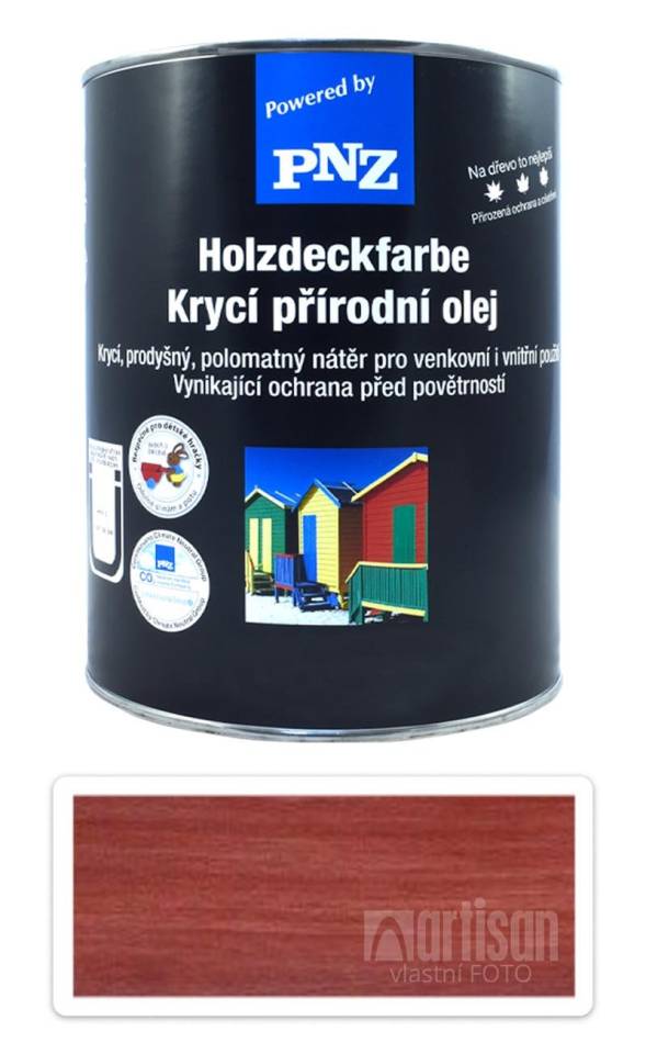 PNZ Krycí přírodní olej 2.5 l Nordicky červená