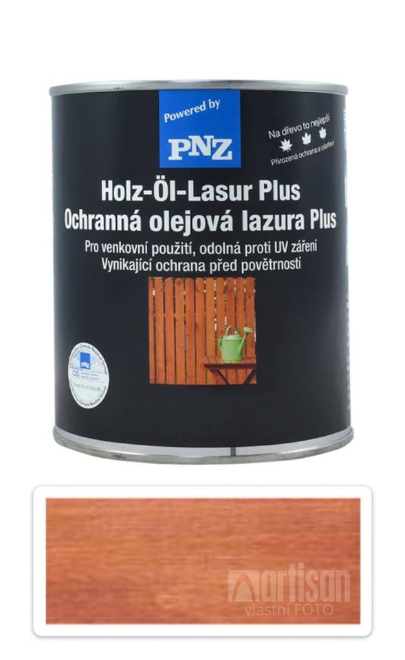 PNZ Ochranná olejová lazura Plus 0.75 l Kaštan