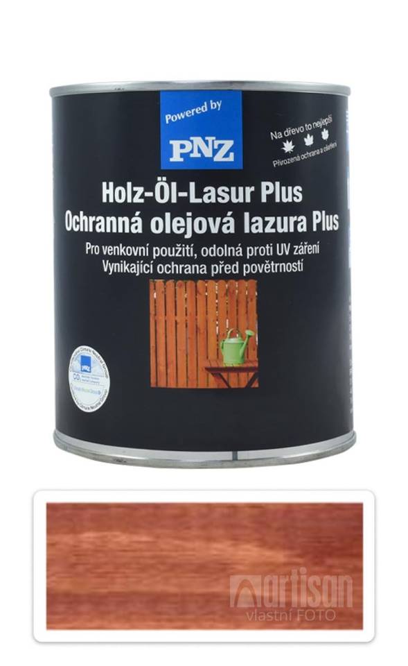 PNZ Ochranná olejová lazura Plus 0.75 l Mahagon