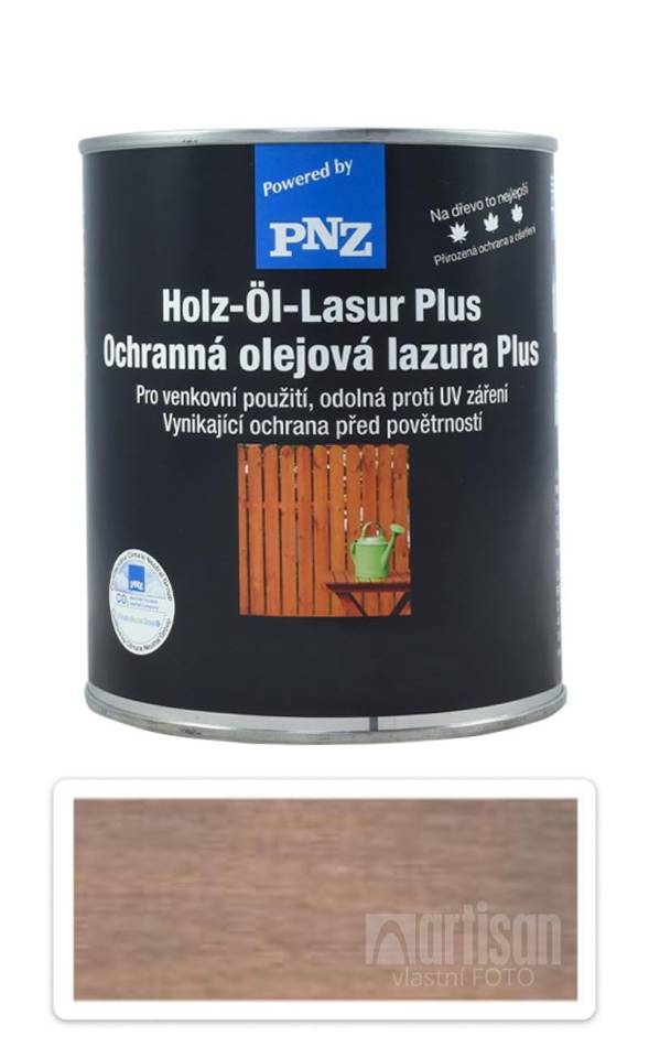 PNZ Ochranná olejová lazura Plus 0.75 l Patina