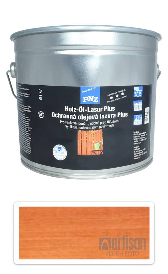 PNZ Ochranná olejová lazura Plus 5 l Cedr