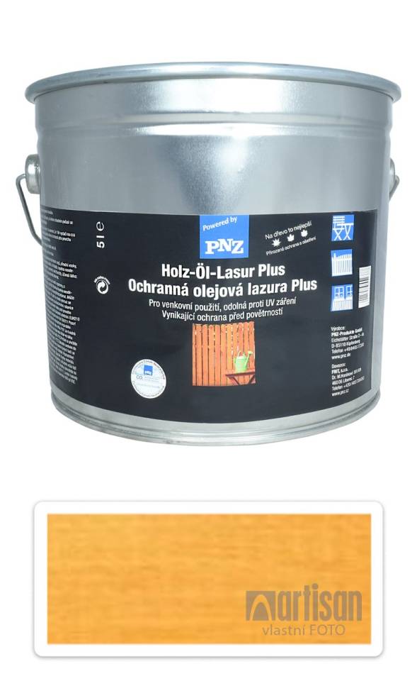 PNZ Ochranná olejová lazura Plus 5 l Pinie