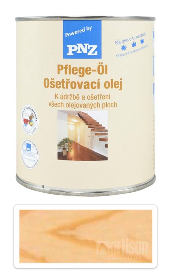 PNZ Olej k ošetření olejovaných povrchů v interiéru 0.75 l Bezbarvý