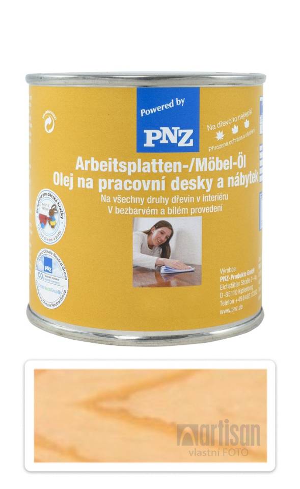 PNZ Olej na kuchyňské desky a nábytek 0.25 l Bezbarvý
