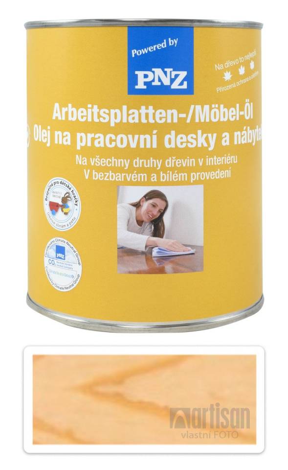 PNZ Olej na kuchyňské desky a nábytek 0.75 l Bezbarvý