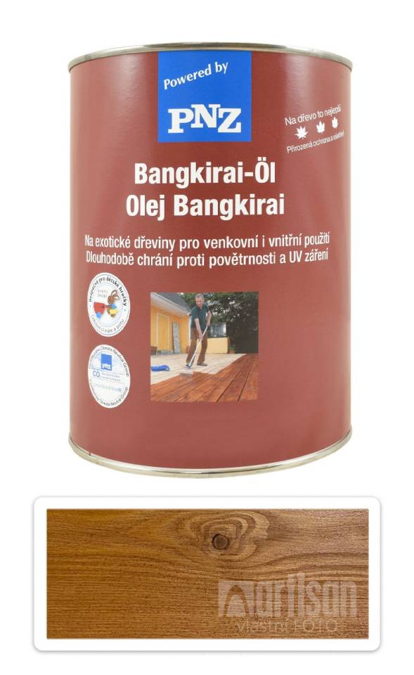 PNZ Speciální olej na dřevo do exteriéru 2.5 l Bangkirai světlý