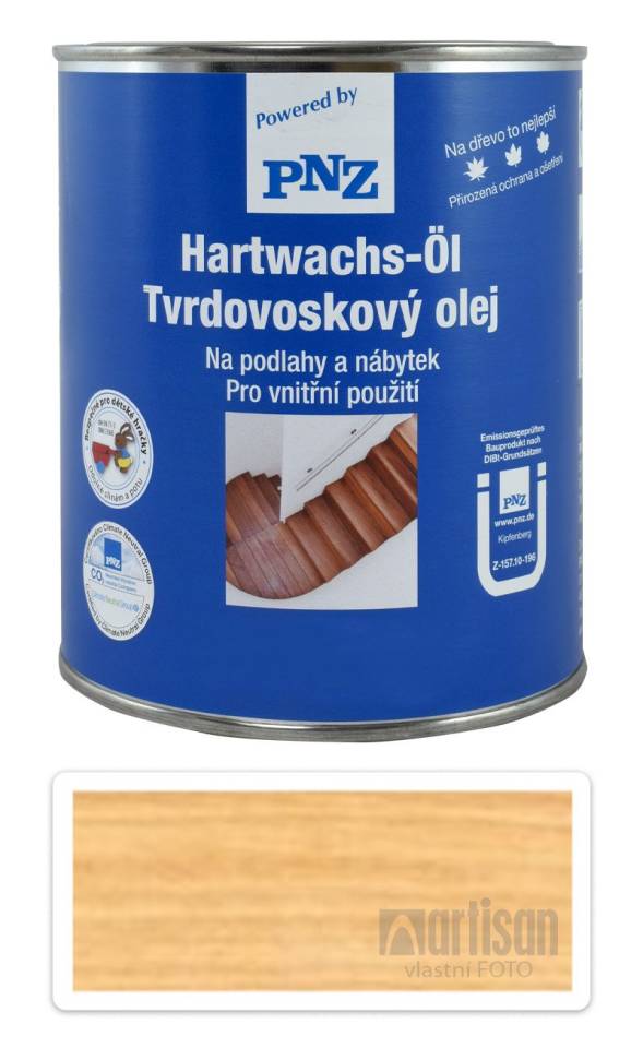 PNZ Tvrdovoskový olej barevný 0.75 l Medový