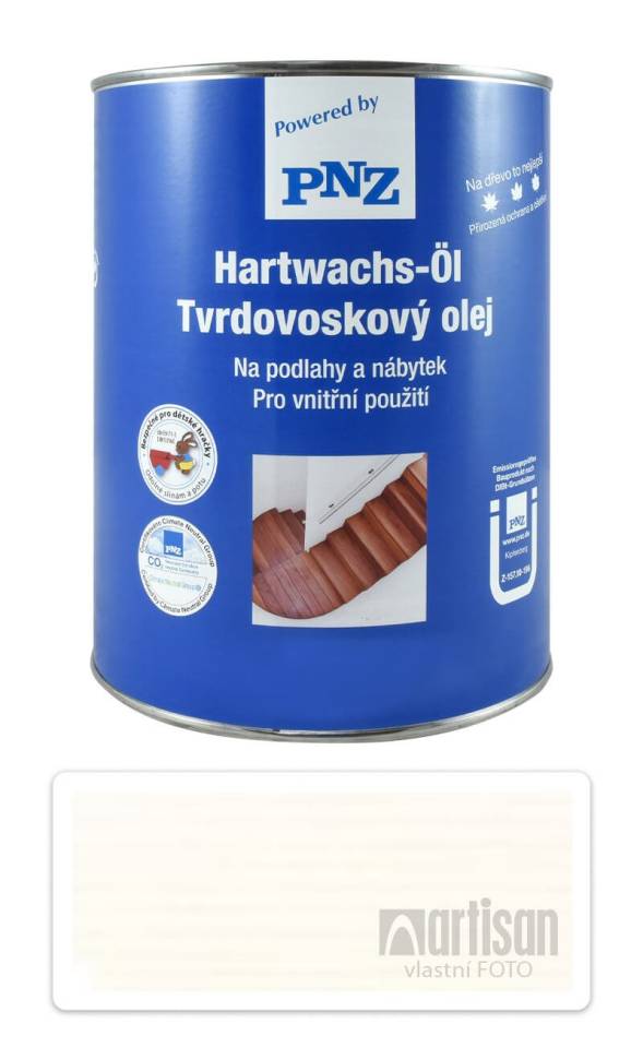 PNZ Tvrdovoskový olej barevný 2.5 l Bílý