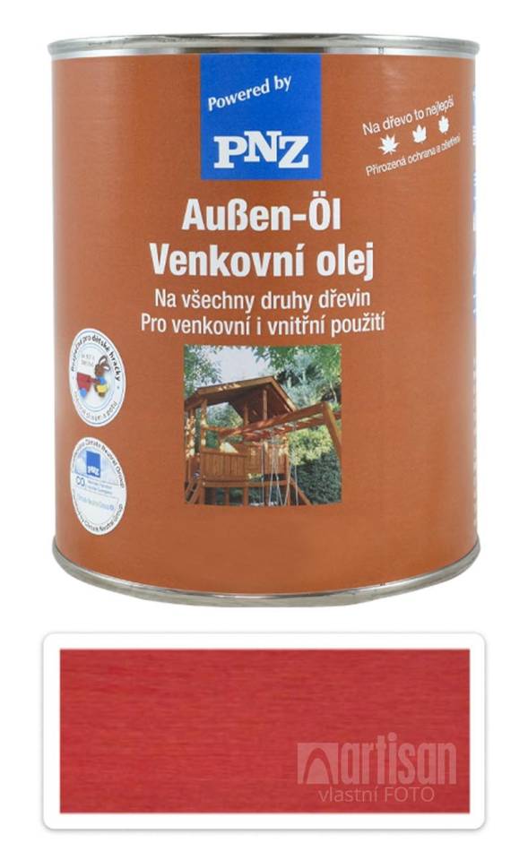 PNZ Venkovní olej 0.75 l Červený