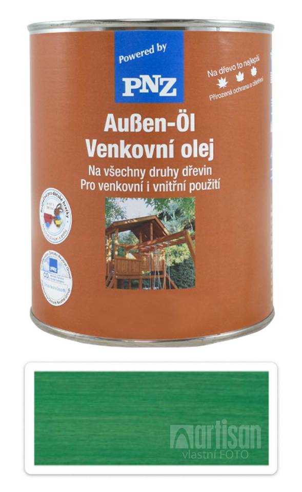 PNZ Venkovní olej 0.75 l Mátově zelený