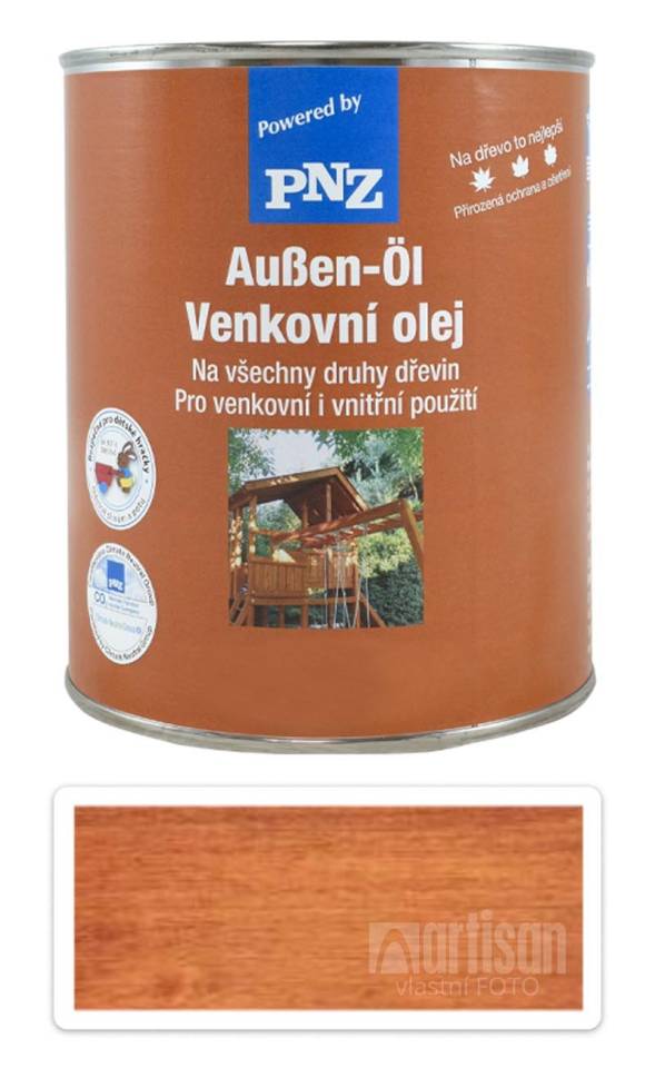 PNZ Venkovní olej metalický 0.75 l Kaštan