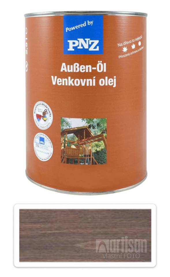 PNZ Venkovní olej metalický 2.5 l Tmavě šedý