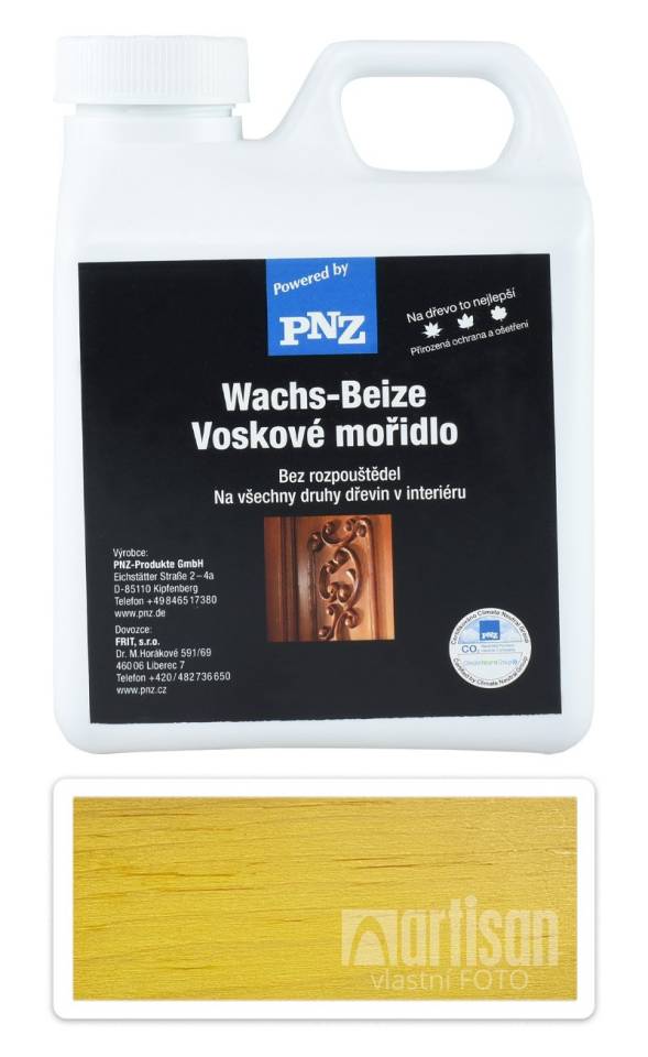 PNZ Voskové mořidlo 1 l Citronově žlutá