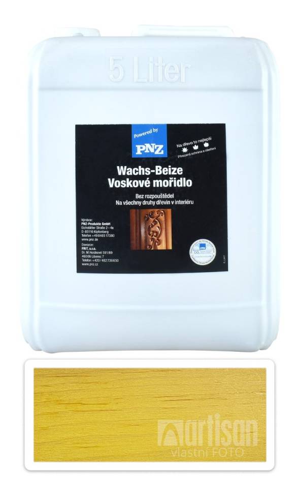 PNZ Voskové mořidlo 5 l Citronově žlutá