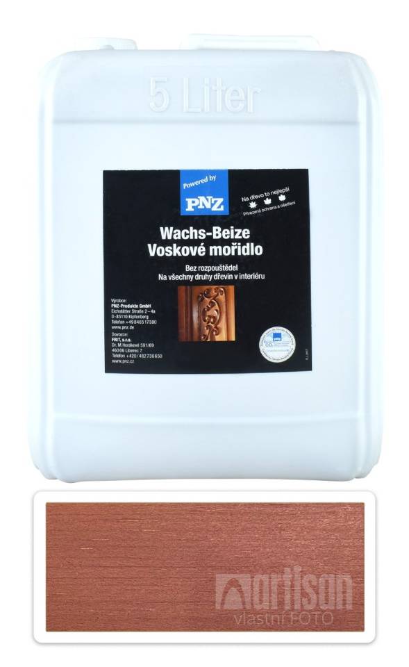 PNZ Voskové mořidlo 5 l Korálově červená