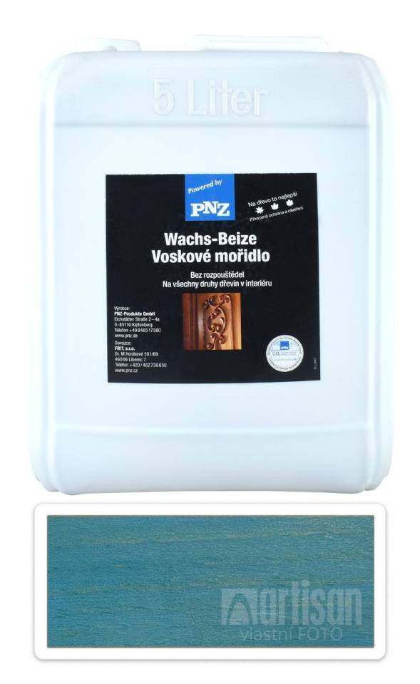 PNZ Voskové mořidlo 5 l Modrá Capri