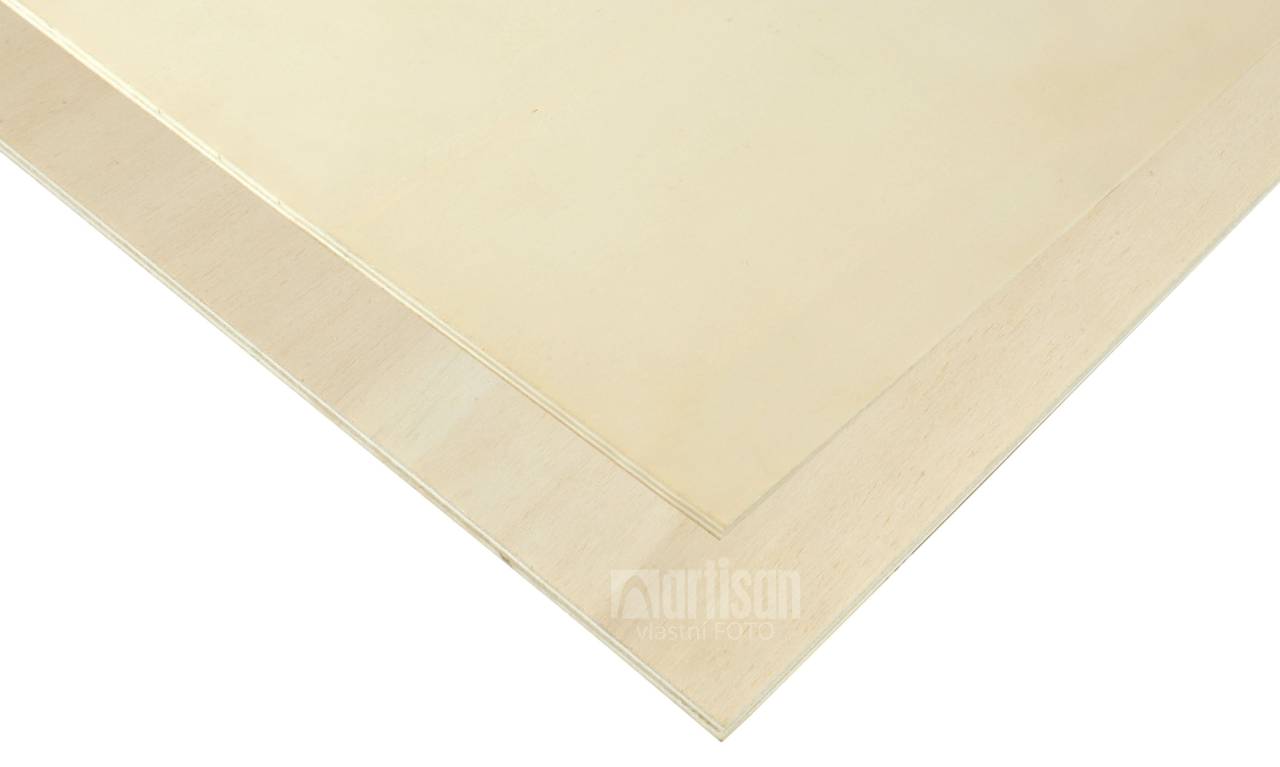 Překližka truhlářská A/B 4x1220x2520 Topol bělený