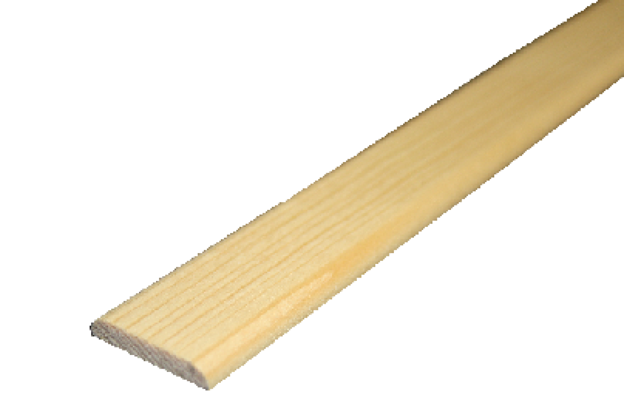 Profilové lišty krycí ploché 30x4x2000 - smrk