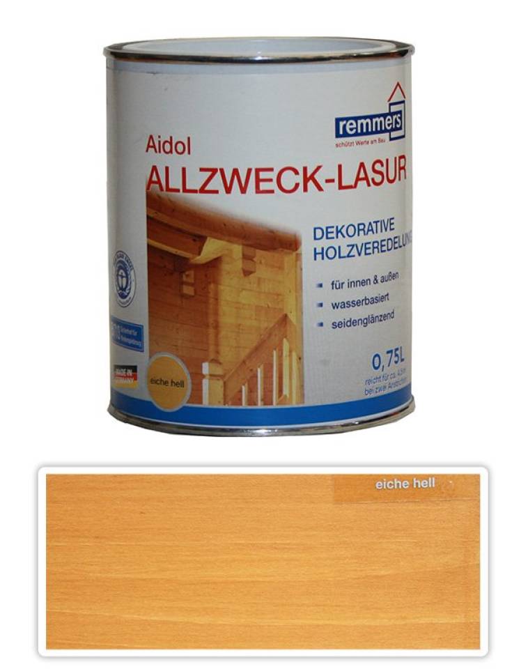 REMMERS Allzweck-lasur - vodou ředitelná lazura 0.75 l Dub světlý
