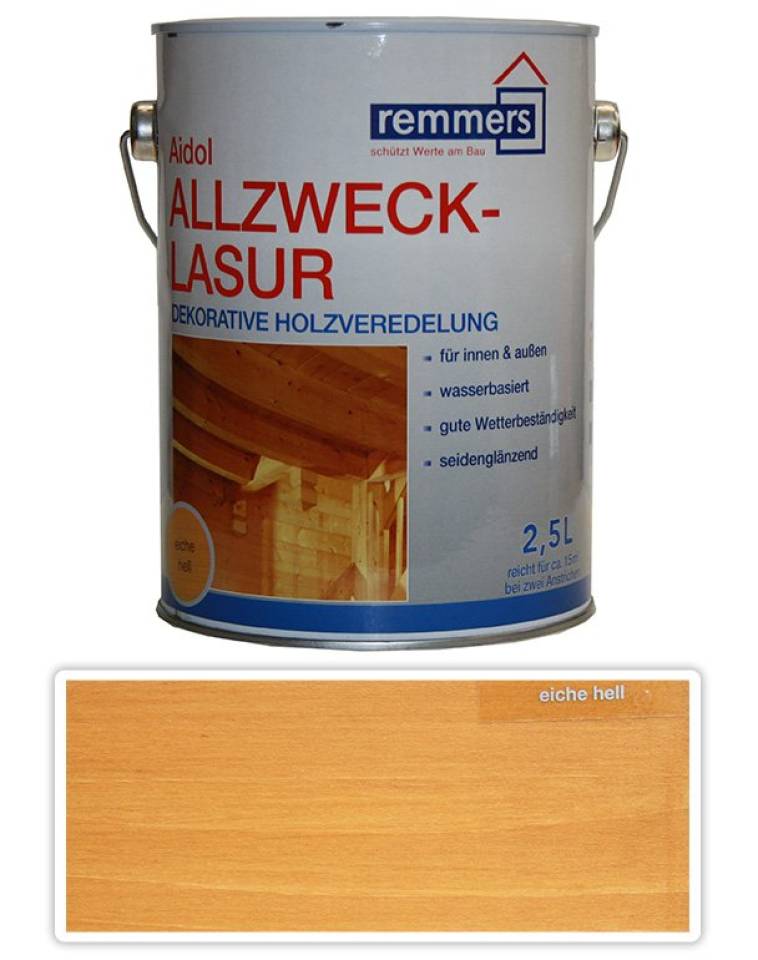 REMMERS Allzweck-lasur - vodou ředitelná lazura 2.5 l Dub světlý