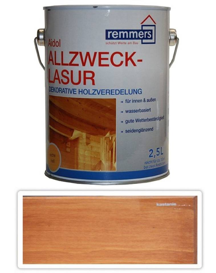 REMMERS Allzweck-lasur - vodou ředitelná lazura 2.5 l Kaštan