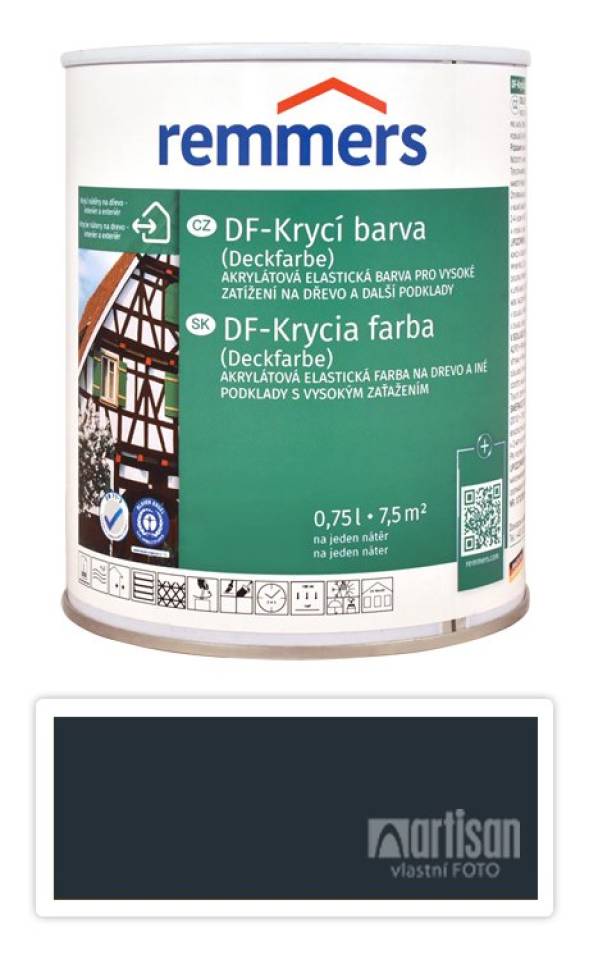 REMMERS DF - Krycí barva 0.75 l Anthrazitgrau / Antracitově šedá RAL 7016