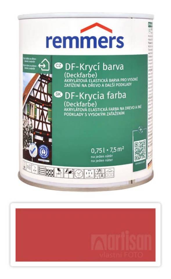 REMMERS DF - Krycí barva 0.75 l Schwedischrot / Švédská červená